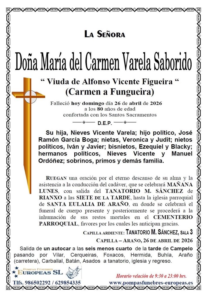 Doña María del Carmen Varela Saborido