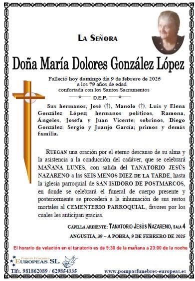 Doña María Dolores González López