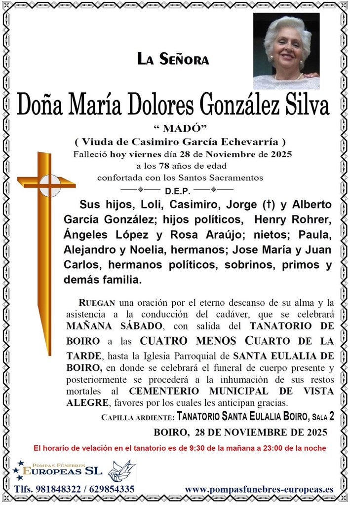 Foto 1 Doña María Dolores González Silva