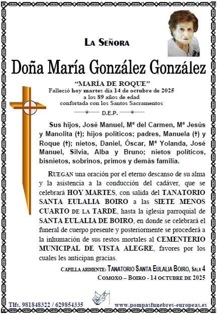 Foto secundaria Doña María González González
