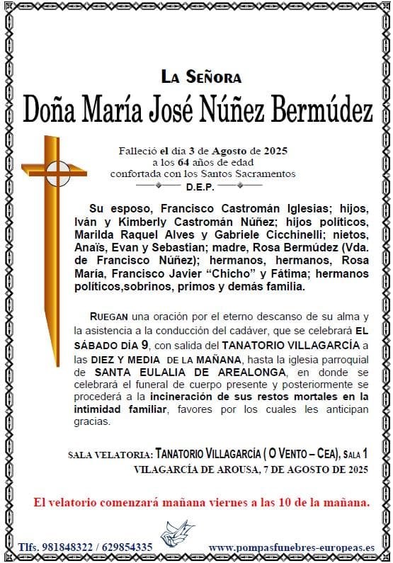Foto 1 Doña María José Nuñez Bermúdez