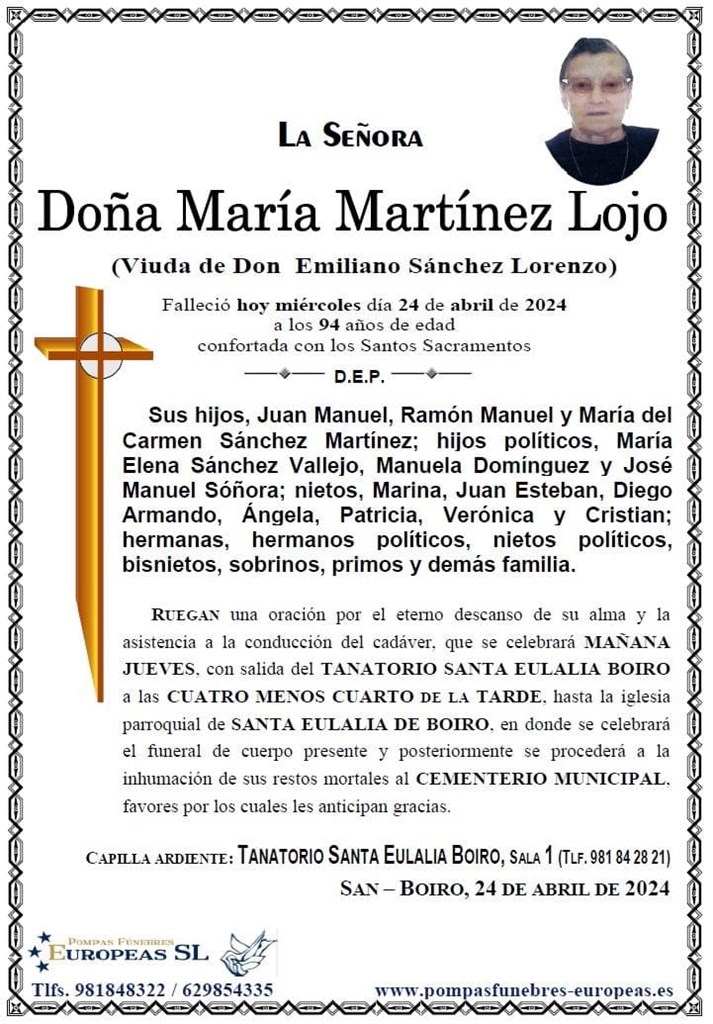 Foto principal Doña María Martínez Lojo