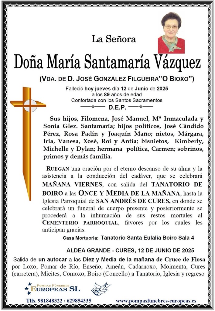 Doña María Santamaría Vázquez