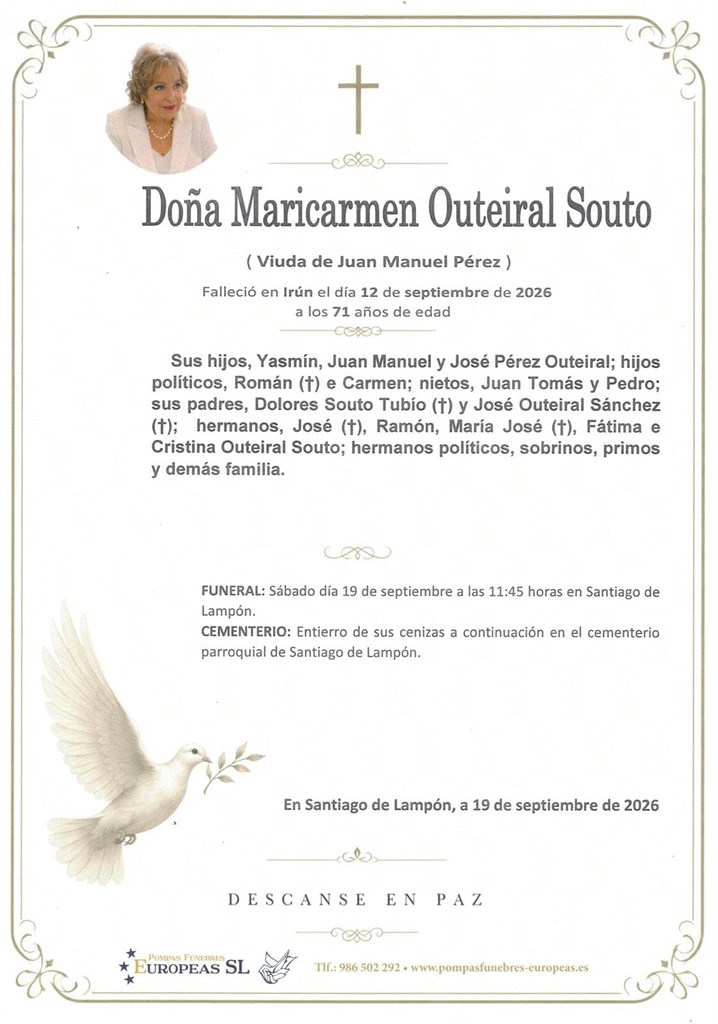 Foto 1 Doña Maricarmen Outeiral Souto