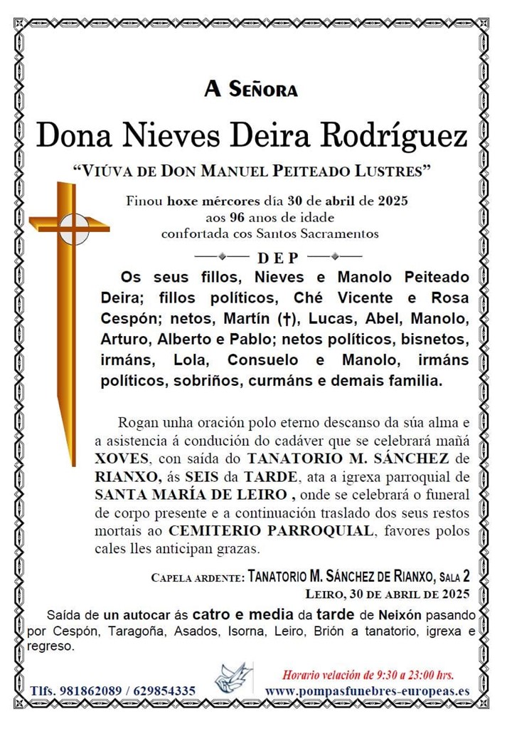 Doña Nieves Deira Rodríguez