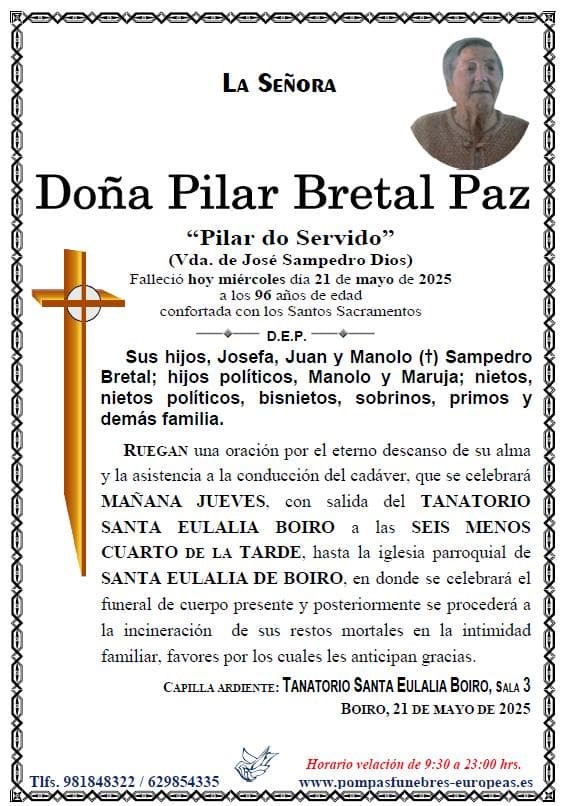 Foto principal Doña Pilar Bretal Paz