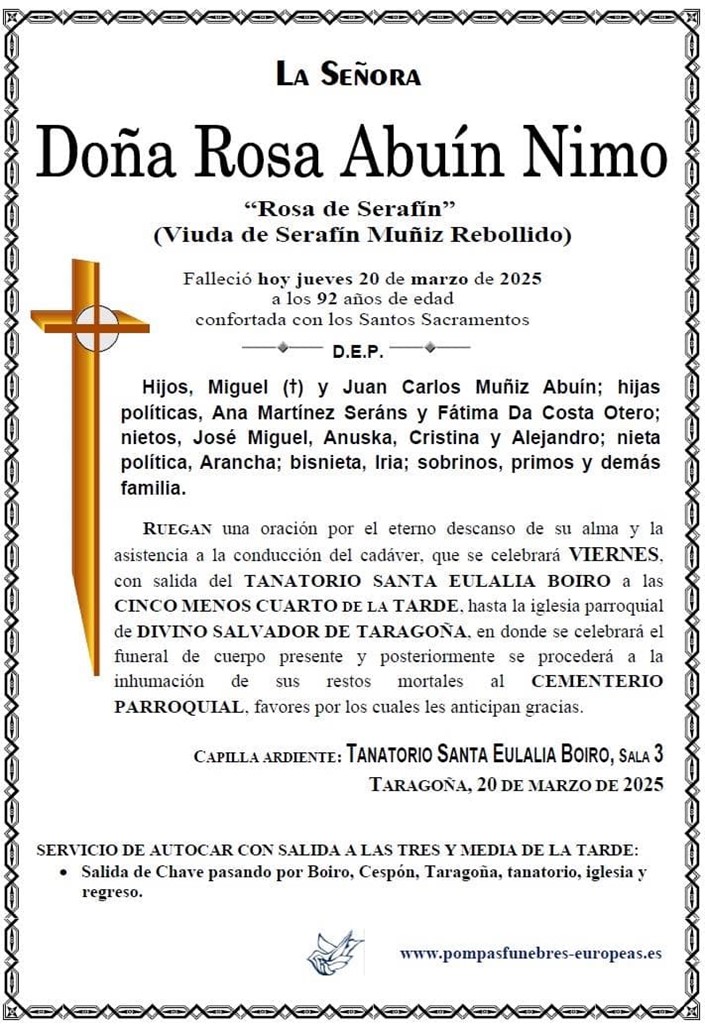 Foto secundaria Doña Rosa Abuín Nimo
