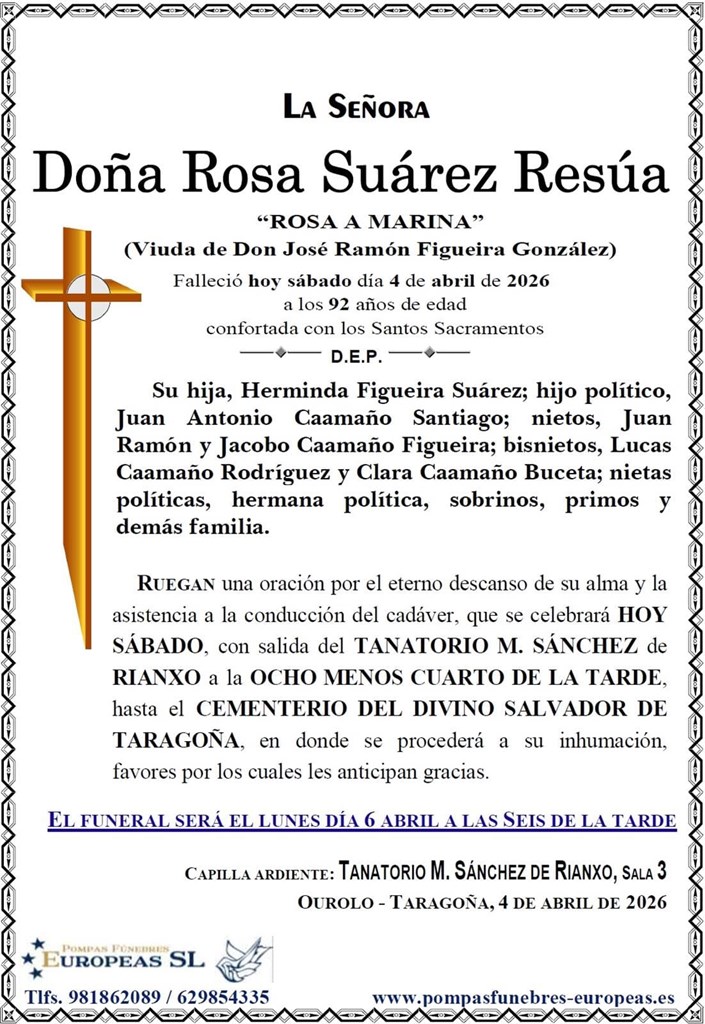 Doña Rosa Suárez Resúa