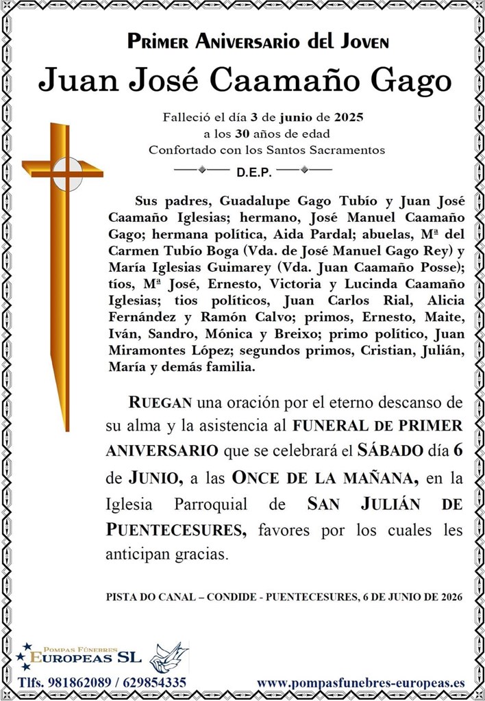 Juan José Caamaño Gago (06/06/2026)