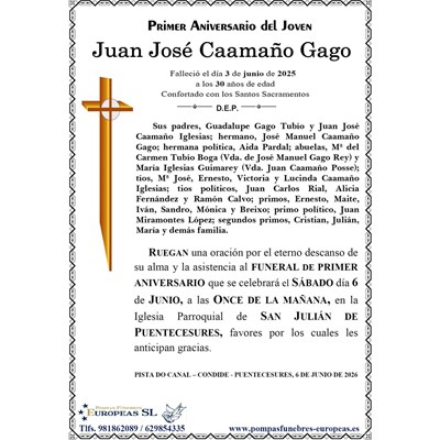 Juan José Caamaño Gago (06/06/2026)
