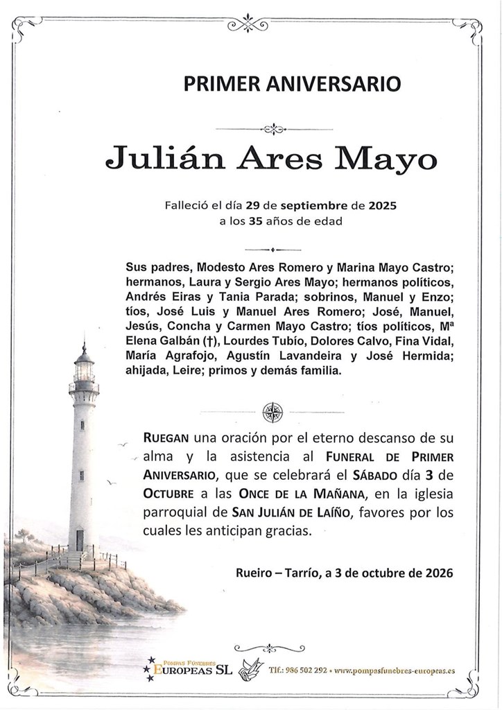 Julián Ares Mayo (03/10/2026)