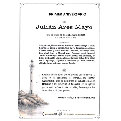 Julián Ares Mayo (03/10/2026)