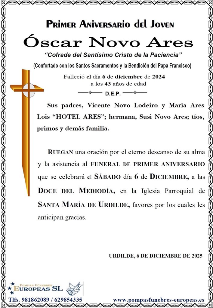 Óscar Novo Ares (06/12/2025)