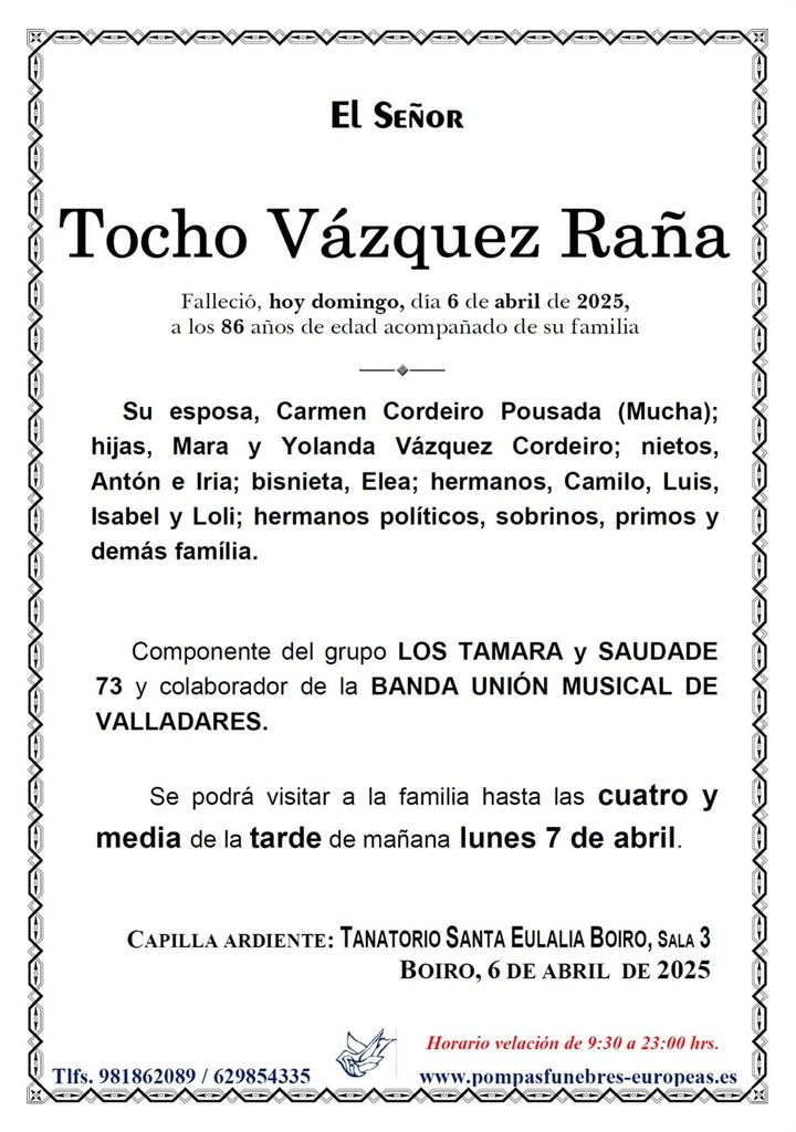 Tocho Vázquez Raña